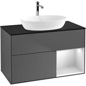 Villeroy & Boch Tvättställsskåp Finion med 2 Lådor Hylla och Bänkskiva för Fristående från Artis Collaro GA22MTGK