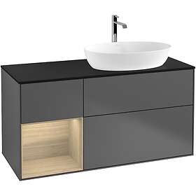 Villeroy & Boch Tvättställsskåp Finion med 3 Lådor Hylla och Bänkskiva för Ocentrerat från Artis Collaro G802PCGK