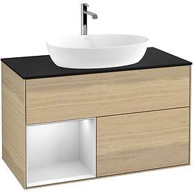 Villeroy & Boch Tvättställsskåp Finion med 2 Lådor Hylla och Bänkskiva för Fristående från Artis Collaro G772MTPC