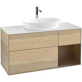 Villeroy & Boch Tvättställsskåp Finion med 3 Lådor Hylla och Bänkskiva för Fristående från Artis Collaro GA71GNPC