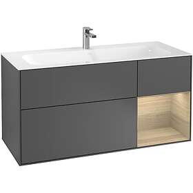 Villeroy & Boch Tvättställsskåp Finion med 3 Lådor och Hylla för Inbyggt F070PCG