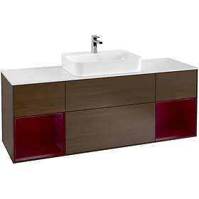 Villeroy & Boch Tvättställsskåp Finion med Två Hyllor och Bänkskiva för Ytmonterat G451HBGN