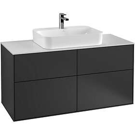 Villeroy & Boch Tvättställsskåp Finion med 4 Lådor och Bänkskiva för Ytmonterat G38100GK