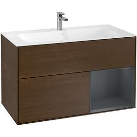 Villeroy & Boch Tvättställsskåp Finion med 2 Lådor och Hylla för Inbyggt F040HGG