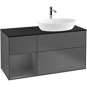 Villeroy & Boch Tvättställsskåp Finion med 3 Lådor Hylla och Bänkskiva för Ocentrerat från Artis Collaro G802GKGK