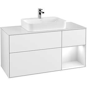 Villeroy & Boch Tvättställsskåp Finion med 3 Lådor Hylla och Bänkskiva för Ytmonterat G421GFGF