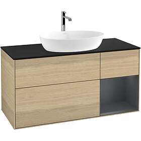 Villeroy & Boch Tvättställsskåp Finion med 3 Lådor Hylla och Bänkskiva för Fristående från Artis Collaro G832HGPC