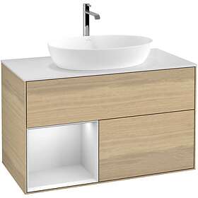 Villeroy & Boch Tvättställsskåp Finion med 2 Lådor Hylla och Bänkskiva för Fristående från Artis Collaro G771MTPC