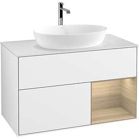 Villeroy & Boch Tvättställsskåp Finion med 2 Lådor Hylla och Bänkskiva för Fristående från Artis Collaro GA21PCGF