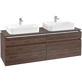 Villeroy & Boch Tvättställsskåp Legato 1600 med 4 Lådor för Två Ytmonterade från Finion Memento B768L0VH