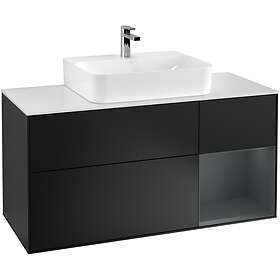 Villeroy & Boch Tvättställsskåp Finion med 3 Lådor Hylla och Bänkskiva för Centrerat G171HGPD