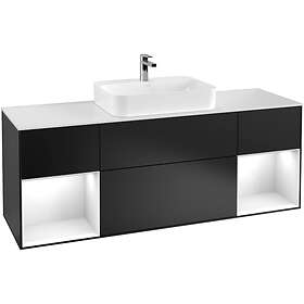 Villeroy & Boch Tvättställsskåp Finion med Två Hyllor och Bänkskiva för Ytmonterat G451GFPD
