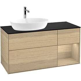 Villeroy & Boch Tvättställsskåp Finion med 3 Lådor Hylla och Bänkskiva för Ocentrerat från Artis Collaro G812PCPC