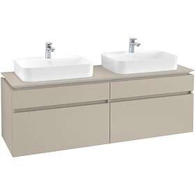 Villeroy & Boch Tvättställsskåp Legato 1600 med 4 Lådor för Två Ytmonterade från Finion Memento B76800VK