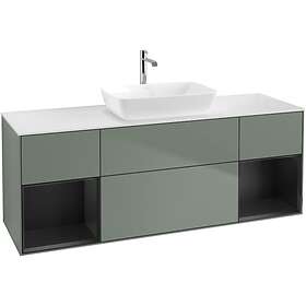 Villeroy & Boch Tvättställsskåp Finion med Två Hyllor och Bänkskiva för Fristående från Artis Collaro F861PDGM