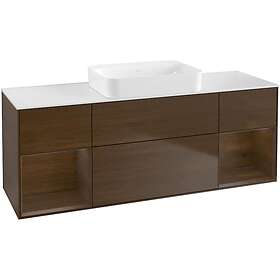 Villeroy & Boch Tvättställsskåp Finion med Två Hyllor och Bänkskiva för Fristående G741GNGN