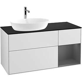 Villeroy & Boch Tvättställsskåp Finion med 3 Lådor Hylla och Bänkskiva för Ocentrerat från Artis Collaro G812GKMT