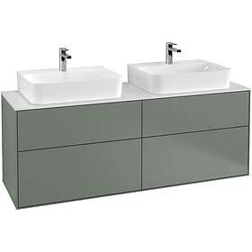 Villeroy & Boch Tvättställsskåp Finion med 4 Lådor och Bänkskiva för Två F18100GM