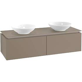 Villeroy & Boch Tvättställsskåp Legato Kompakt 1400 med 2 Lådor för Två Ytmonterade B59100VG