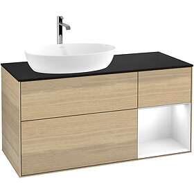 Villeroy & Boch Tvättställsskåp Finion med 3 Lådor Hylla och Bänkskiva för Ocentrerat från Artis Collaro GA52GFPC