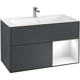 Villeroy & Boch Tvättställsskåp Finion med 2 Lådor och Hylla för Inbyggt F040GFH