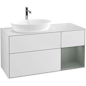 Villeroy & Boch Tvättställsskåp Finion med 3 Lådor Hylla och Bänkskiva för Ocentrerat från Artis Collaro G811GMMT