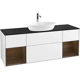 Villeroy & Boch Tvättställsskåp Finion med Två Hyllor och Bänkskiva för Fristående från Artis Collaro GD02GNGF