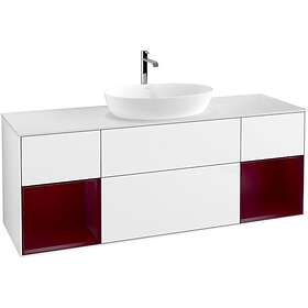 Villeroy & Boch Tvättställsskåp Finion med Två Hyllor och Bänkskiva för Fristående från Artis Collaro GD01HBGF