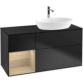 Villeroy & Boch Tvättställsskåp Finion med 3 Lådor Hylla och Bänkskiva för Ocentrerat från Artis Collaro G802PCPD