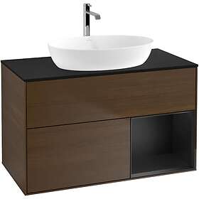 Villeroy & Boch Tvättställsskåp Finion med 2 Lådor Hylla och Bänkskiva för Fristående från Artis Collaro GA22PDGN