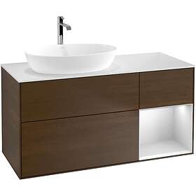 Villeroy & Boch Tvättställsskåp Finion med 3 Lådor Hylla och Bänkskiva för Ocentrerat från Artis Collaro G811MTGN