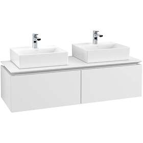 Villeroy & Boch Tvättställsskåp Legato Kompakt 1400 med 2 Lådor för Två B66800MS