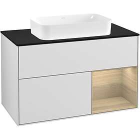 Villeroy & Boch Tvättställsskåp Finion med 2 Lådor Hylla och Bänkskiva för Fristående G252PCMT