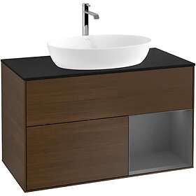 Villeroy & Boch Tvättställsskåp Finion med 2 Lådor Hylla och Bänkskiva för Fristående från Artis Collaro G782GKGN