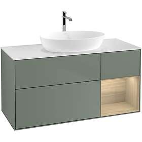 Villeroy & Boch Tvättställsskåp Finion med 3 Lådor Hylla och Bänkskiva för Fristående från Artis Collaro G831PCGM