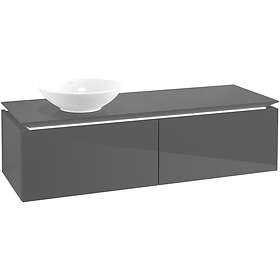 Villeroy & Boch Tvättställsskåp Legato Kompakt 1400 med 2 Lådor för Ocentrerat Ytmonterat B587L0FP