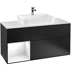 Villeroy & Boch Tvättställsskåp Finion med 3 Lådor Hylla och Bänkskiva för Ytmonterat G411GFPD