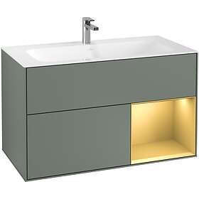 Villeroy & Boch Tvättställsskåp Finion med 2 Lådor och Hylla för Inbyggt F040HFGM