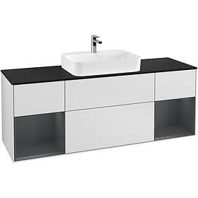 Villeroy & Boch Tvättställsskåp Finion med Två Hyllor och Bänkskiva för Ytmonterat G452HGMT
