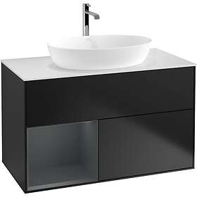 Villeroy & Boch Tvättställsskåp Finion med 2 Lådor Hylla och Bänkskiva för Fristående från Artis Collaro G771HGPD