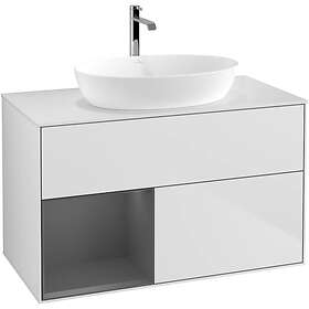 Villeroy & Boch Tvättställsskåp Finion med 2 Lådor Hylla och Bänkskiva för Fristående från Artis Collaro GA11GKMT