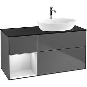 Villeroy & Boch Tvättställsskåp Finion med 3 Lådor Hylla och Bänkskiva för Ocentrerat från Artis Collaro GA42MTGK