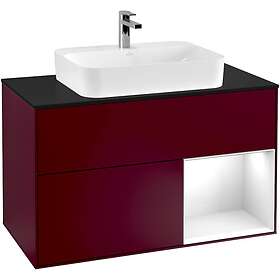 Villeroy & Boch Tvättställsskåp Finion med 2 Lådor Hylla och Bänkskiva för Ytmonterat G372GFHB