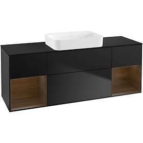 Villeroy & Boch Tvättställsskåp Finion med Två Hyllor och Bänkskiva för Fristående G742GNPD