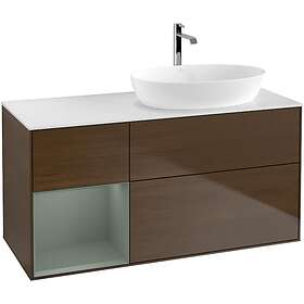 Villeroy & Boch Tvättställsskåp Finion med 3 Lådor Hylla och Bänkskiva för Ocentrerat från Artis Collaro GA41GMGN