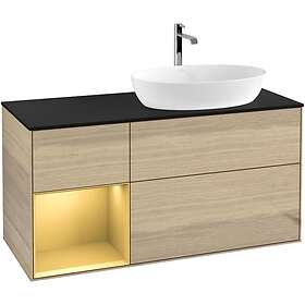 Villeroy & Boch Tvättställsskåp Finion med 3 Lådor Hylla och Bänkskiva för Ocentrerat från Artis Collaro GA42HFPC