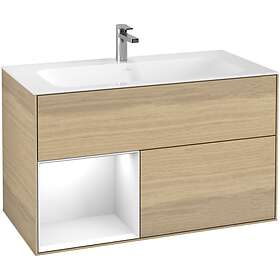 Villeroy & Boch Tvättställsskåp Finion med 2 Lådor och Hylla för Inbyggt F030GFP