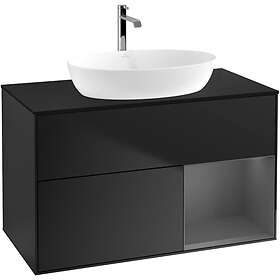 Villeroy & Boch Tvättställsskåp Finion med 2 Lådor Hylla och Bänkskiva för Fristående från Artis Collaro GA22GKPD