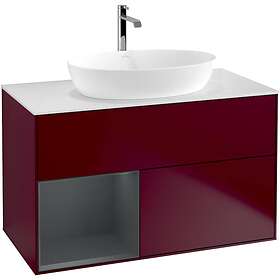 Villeroy & Boch Tvättställsskåp Finion med 2 Lådor Hylla och Bänkskiva för Fristående från Artis Collaro G771HGHB