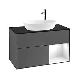 Villeroy & Boch Tvättställsskåp Finion med 2 Lådor Hylla och Bänkskiva för Fristående från Artis Collaro GA22GFGK